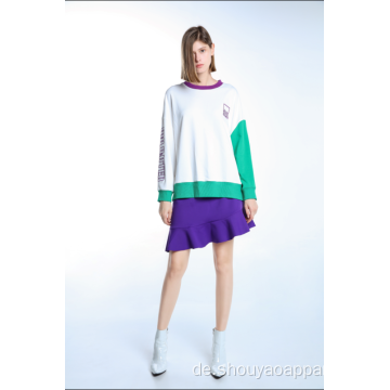 LADIES SWEATSHIRT MIT KONTRASTDETAILS